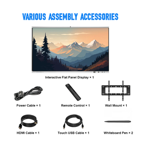 หน้าจอแสดงผลแบบอินเทอร์แอคทีฟขนาด 75 นิ้ว 110 นิ้ว สมาร์ทไวท์บอร์ดแบบสัมผัส ทีวี 4K UHD สมาร์ทมัลติมีเดียทีวี สำหรับการสอนในโรงเรียน - Product Image 6
