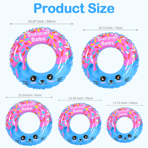 Manufacturer Wholesale Eco-Friendly PVC <strong>Inflatable</strong> Swim Ring Donut Shark Mermaid Summer Beach <strong>Pool</strong> <strong>Float</strong> for Kids Adults Outdoor - Product Image 6