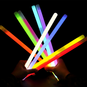 מקלות זוהרים צבעוניים ענקיים של אלזה בגודל 14 אינץ' למסיבות, אירועים, הופעות חוץ, זוהרים בחושך - Product Image 1