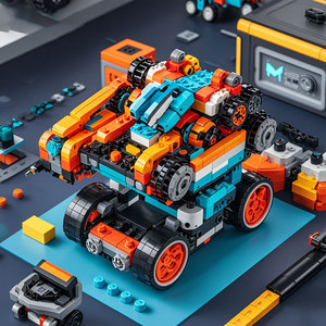 Robots Educativos, Bloques de Construcción Magnéticos, Robot Vehículo Transformable, Juguete Unisex para Niños de 8 a 13 Años - Product Image 3