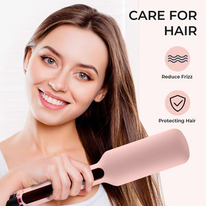 مكواة فرد الشعر بريتيك ذات اللوح العريض بطلاء سيراميك، مكواة شعر كهربائية احترافية - Product Image 4