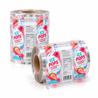Emballage alimentaire personnalisé en plastique laminé, film d'emballage pour sucettes glacées congelées, rouleau de film d'emballage, matériaux d'emballage