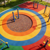 Granulés de caoutchouc EPDM pour le tennis de table et les sentiers de fitness, surface de sol sportive extérieure antidérapante à toucher doux