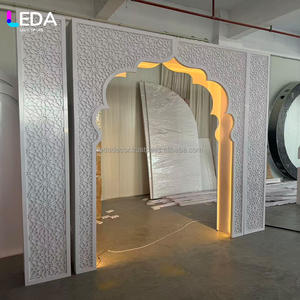 Arco de Fondo de Boda LEDA con Luz Cálida, Acrílico, Luminoso, Estilo Marroquí, Fondo de Escenario para Decoración de Bodas y Fiestas - Product Image 4