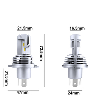 Accessoires pour phares de voiture, ampoules LED pour phares de voiture, moto, phare LED