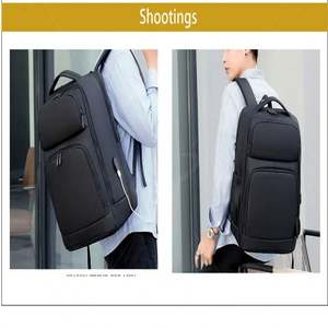 Sac à dos d'école imperméable antivol avec logo personnalisé, grand sac de voyage d'affaires avec sac à dos portable pour ordinateur portable pour hommes - Product Image 6