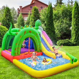 Toboggan aquatique gonflable drôle <span class=keywords><strong>de</strong></span> maison <span class=keywords><strong>de</strong></span> bulle d'Oxford avec la piscine pour des enfants - Product Image 1