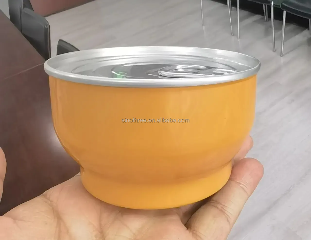 100ml 180ml 300ml Food Grade Empty Aluminum Two-Piece Can Oval Can Bowl for Soup Meat Packaging