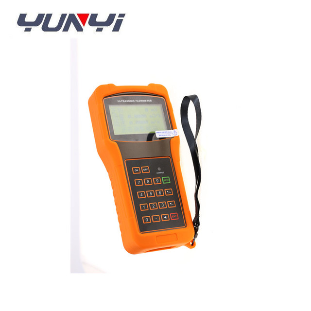 Non Contact Handheld Ultrasonic Flow Meter Stainless Steel Sensor for Water Sewage Chemical Liquid OEM Hydraulic Measurement