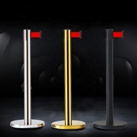 Barrière rétractable de poteau de stanchion de ligne de file d'attente de ceinture de contrôle de foule de banque d'hôtel de route d'exposition