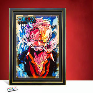 Cadre photo rectangulaire 3D stéréoscopique en papier découpé, impression numérique, style anime, décoration intérieure, personnalisable – Meilleures ventes - Product Image 6