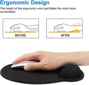 Phim hoạt hình phim hoạt hình vẻ đẹp 3D vú sexy <span class=keywords><strong>Silicone</strong></span> cổ tay phần còn lại màu Đỏ nghịch ngợm cô gái Ergonomic Chuột chơi game pad với thiết kế tùy chỉnh - Product Image 6