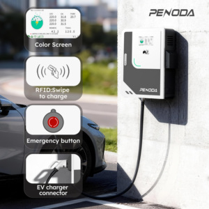Cargador Rápido para Vehículos Eléctricos PENODA de 20KW/30KW/40KW (WallBox) con CCS2/GBT OCPP1.6, Certificado CE, Estación de Carga para Autos Eléctricos OEM/ODM - Product Image 3