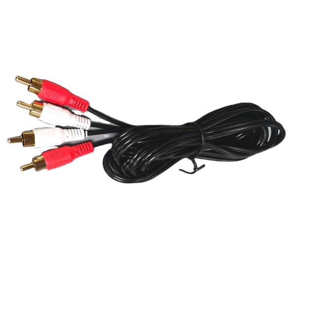 3.5mm Jack 2RCA Male Audio Video AV Cable Aux Stereo Cord RCA Standard Converter Wire for Speaker TV Box CD/DVD Camera Car