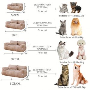 Pet Sofa Rectangle Summer Fashion Modern Anti-Slip Pearl Cotton Oxford Cloth PP Cotton Sponge Protective - Product Image 5