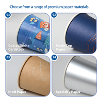 SenAng Vente en gros de gobelets à double paroi en papier pour boissons chaudes, gobelets jetables, solutions d'emballage personnalisées pour le café