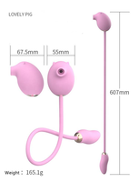 Luftdruck-Vibrator für Frauen Flexibler Tragbarer Klitoris-Sauger G-Punkt-Massagegerät Duale Stimulation Vibro-Ei Paar-Sexspielzeug