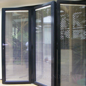 2.0mm aluminium pintu dengan tirai dalam eksterior aluminium louver pintu - Product Image 3