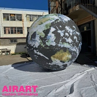 Planètes gonflables à suspendre au sol, utilisation de neuf ballons planétaires, taille personnalisée, Terre gonflable