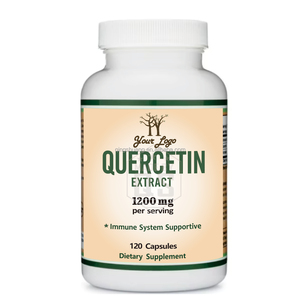 Quercetin kustom dengan ekstrak Bromelain kapsul antioksidan dewasa mendukung kesehatan 120 kapsul - Product Image 1