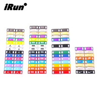 IRun Colours Charms Ensemble d'embouts de lacets, Étiquettes pour lacets, Embouts métalliques Dubrae, Embouts de lacets avec logo personnalisé, Embouts de lacets avec emballage