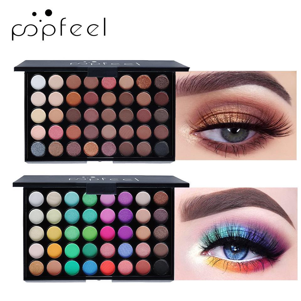 Cheap Hot Selling High Pigment Fashion Nude Color Eyeshadow Palette Oem 40 Colors Beauty Matte Shimmer Makeup Eye Shadow Powder