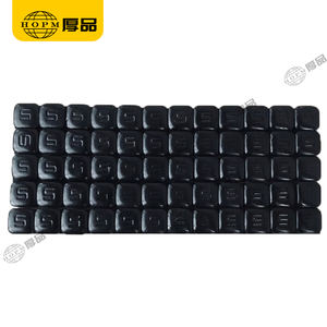 Oto yedek parçaları araba aksesuarı 5g * 12 adet yuvarlak-açılı Fe sopa-on tekerlek denge ağırlığı püskürtme siyah yapışkan tekerlek ağırlıkları - Product Image 3