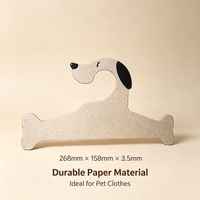 Porte-étiquettes en papier écologique en forme de chien 268x158mm, épaisseur 3,5mm, découpé, certifié sans plastique, 100% recyclable, personnalisé, vente en gros B2B