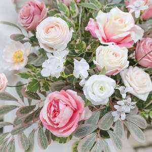 Buatan tangan bunga sutra buatan realistis dekorasi meja pernikahan buket bunga bayi dekorasi tengah meja Hari Ibu Natal - Product Image 6