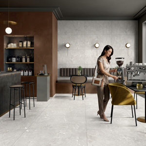 Azulejos de Porcelana Matrix Bianco Micro Cemento 60x120cm, Color Sólido, para Pisos y Paredes en Interiores Contemporáneos - Product Image 6