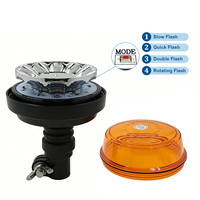 Feux de signalisation ambre à haute luminosité 12 LED 12V/24V, lampe de signalisation rotative, clignotante, accessoire de sécurité pour remorque, camion, tracteur, UTV, IP67