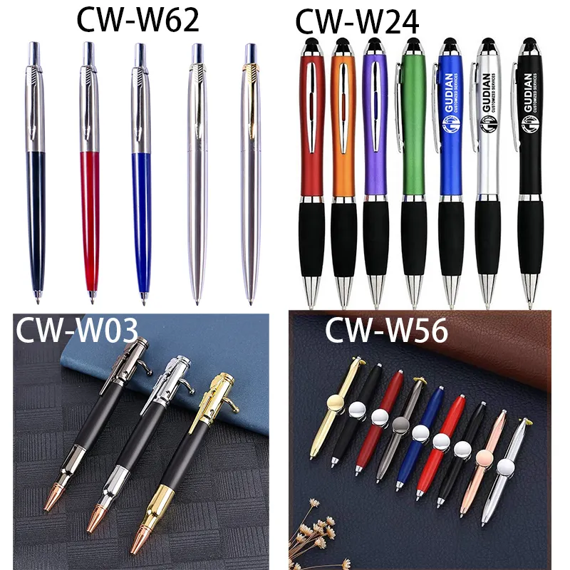 Hot Selling Logo Zware Luxe Aangepaste Balpen Hoge Kwaliteit Aluminium Metalen Balpen 2 In 1 Balpen Stylus Scherm