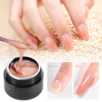 Gel de construction pour ongles Hema Free sans chaleur, couleur nude, fournisseurs de gel UV de haute qualité, gel dur solide