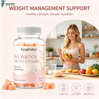 Gummies multivitaminées sans sucre pour femmes, saveur fruitée naturelle, pour le bien-être quotidien et le soutien du système immunitaire (OEM/ODM)