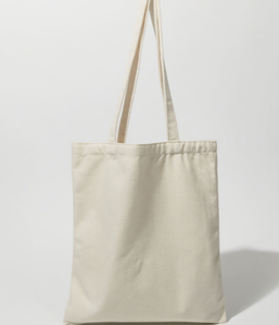 Sac fourre-tout en toile réutilisable, sac cadeau en coton vierge à personnaliser avec une longue bandoulière et une fermeture éclair - Product Image 2