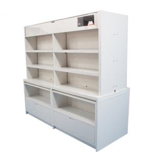 Yiree personnalisé clinique magasin de médecine bois mdf peinture enduit blanc led lumière affichage <span class=keywords><strong>pharmacie</strong></span> étagères <span class=keywords><strong>armoire</strong></span> murale - Product Image 2