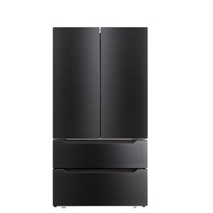 Black Stainless Steel French Door Side by <b>Refrigerator</b> - Product Image 1