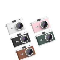 Mini Cámara Digital para Niños con Pantalla de 2.4 Pulgadas, 1080P Full HD, Almacenamiento MicroSD, Estilo Retro Portátil, Cuerpo de PC