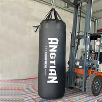 Sac de frappe mural en cuir pour entraînement de boxe, kickboxing et MMA, lourd et vide