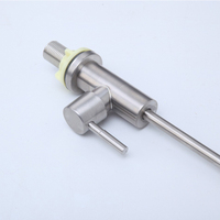 Robinet de cuisine avec filtre purificateur d'eau en acier inoxydable brossé, cartouche céramique