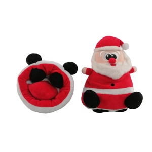 دمية رجل الثلج الاحتفالية المحشوة الناعمة مع وشاح لديكور العطلات ألعاب قطيفة - Product Image 4