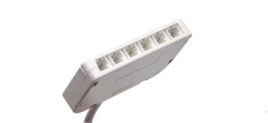 Arnés de cableado para tiras LED con caja de distribución: un extremo tiene un cable con terminal Dupont 2P y el otro extremo tiene una distribución de 6 posiciones. - Product Image 6