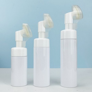 White Facial Cleanser Mousse Foam <b>Pump</b> <b>Bottle</b> 100ml 120ml 150ml 200ml 250ml Round Silk Screen Foaming Shampoo <b>Bottle</b> Packaging - Product Image 4
