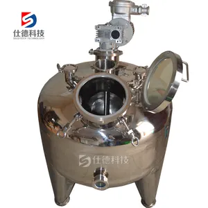 Factory Design Sanitary Chemical Industrial Bacteria Fermentation Mixing mixer storage and heating liquid sauce Biology Tank