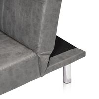 Sofá Cama Plegable de Estilo Moderno, 100% Hecho en España, Venta de Fábrica, Gran Éxito de Ventas, Color Cemento, para Sala de Estar