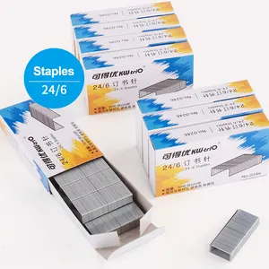 Staple Pin 24/6 Kawat Galvanis Logam Karton Sekolah Kantor Staple Pin