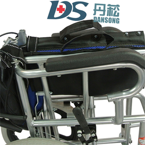 Silla de ruedas <span class=keywords><strong>manual</strong></span> Rueda trasera de 16 pulgadas Rueda sólida Silla de ruedas plegable - Product Image 5