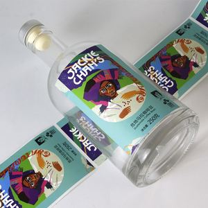 Fabricant professionnel d'autocollants de marque alimentaire de haute qualité, résistants à l'eau et aux UV, avec logo personnalisé, différentes tailles, pour boîtes à pizza, étiquettes pour café. - Product Image 3