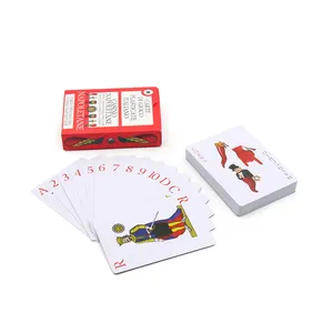 공장 도매 주문 이탈리아 44 카드 단품 Briscola 갑판 포커 게임 사용자 정의 카드 놀이