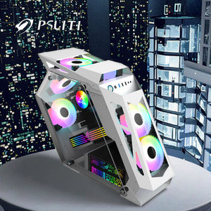 صندوق كمبيوتر مكتبي برج يدعم لوحات الأم <span class=keywords><strong>M</strong></span>-ATX وITX، كيس ألعاب شفاف من الأكريليك لأجهزة الكمبيوتر - Product Image 5